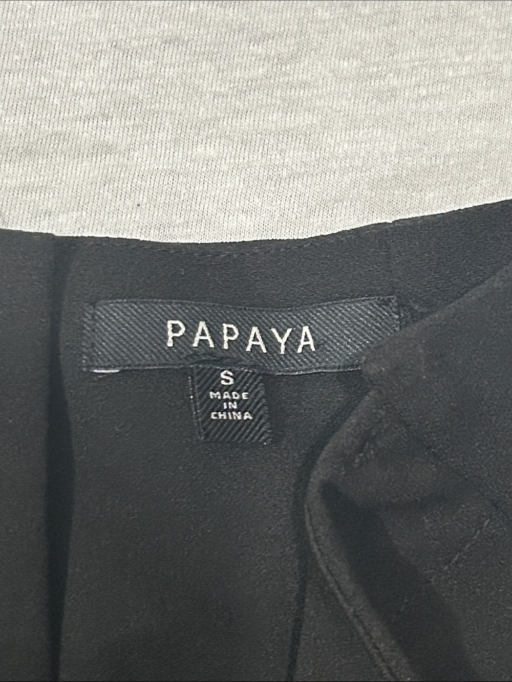 Papaya Black High-Waist Lace-Up Pencil Skirt Sz S - Picture 2 of 7